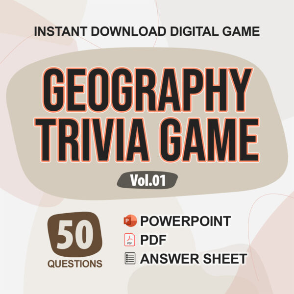 Geography Trivia Digital Game (#1) | Instant Download | PowerPoint & PDF
