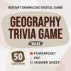 Geography Trivia Digital Game (#2) | Instant Download | PowerPoint & PDF