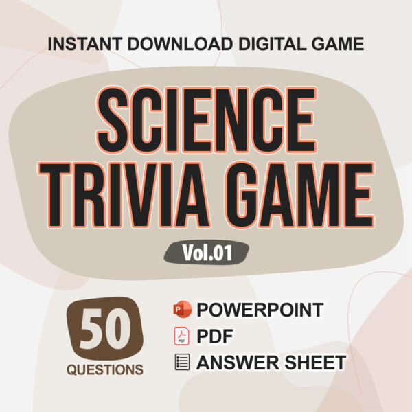 Science Trivia Digital Game (#1) | Instant Download | PowerPoint & PDF