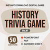 History Trivia Digital Game (#1) | Instant Download | PowerPoint & PDF