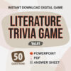 Literature Trivia Digital Game (#1) | Instant Download | PowerPoint & PDF
