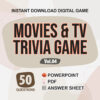 Movies and TV Shows Trivia Digital Game (#4) | Instant Download | PowerPoint & PDF