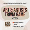 Art and Artists Trivia Digital Game (#1) | Instant Download | PowerPoint & PDF
