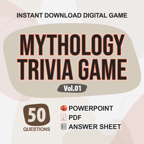 Mythology and Folklore Trivia Digital Game (#1) | Instant Download | PowerPoint & PDF