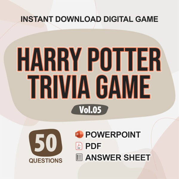 Harry Potter Trivia Digital Game (#5) | Instant Download | PowerPoint & PDF
