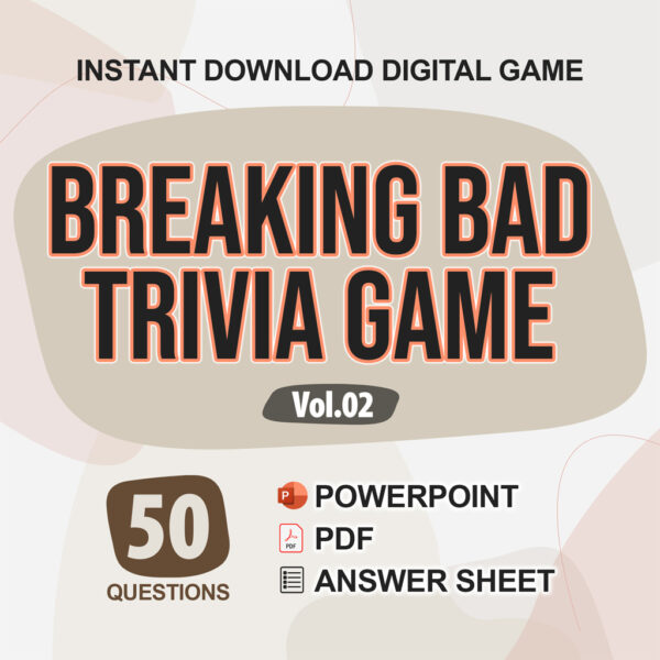 Breaking Bad Trivia Digital Game (#2) | Instant Download | PowerPoint & PDF