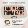 Famous Landmarks Trivia Digital Game (#3) | Instant Download | PowerPoint & PDF