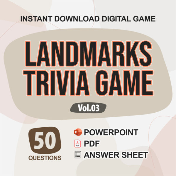 Famous Landmarks Trivia Digital Game (#3) | Instant Download | PowerPoint & PDF