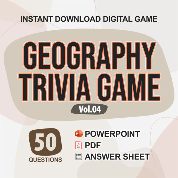 Geography Trivia Digital Game (#4) | Instant Download | PowerPoint & PDF