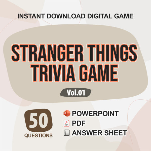 Stranger Things Trivia Digital Game (#1) | Instant Download | PowerPoint & PDF