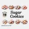 Watercolor Sugar Cookies PNG Bundle