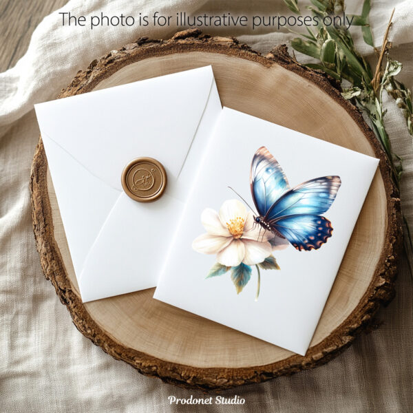 Watercolor Butterfly PNG Clipart Bundle #1 - Image 10