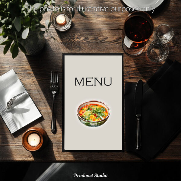 Watercolor Soup PNG Clipart Bundle - Image 8