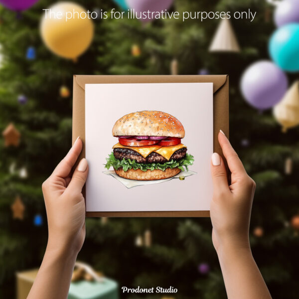 Watercolor Fast Food PNG Clipart Bundle - Image 10