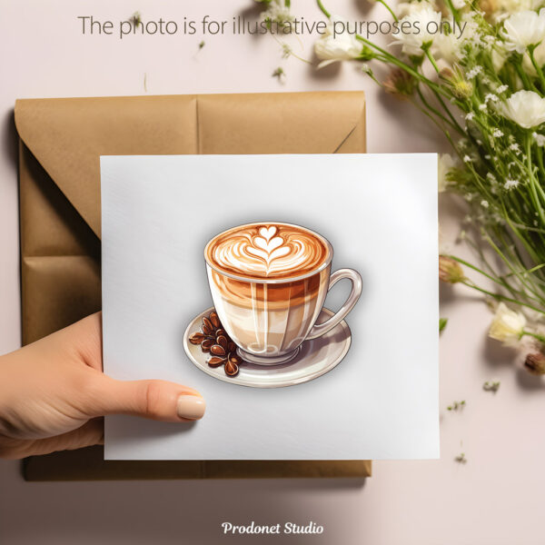 Watercolor Coffee PNG Bundle - Image 10