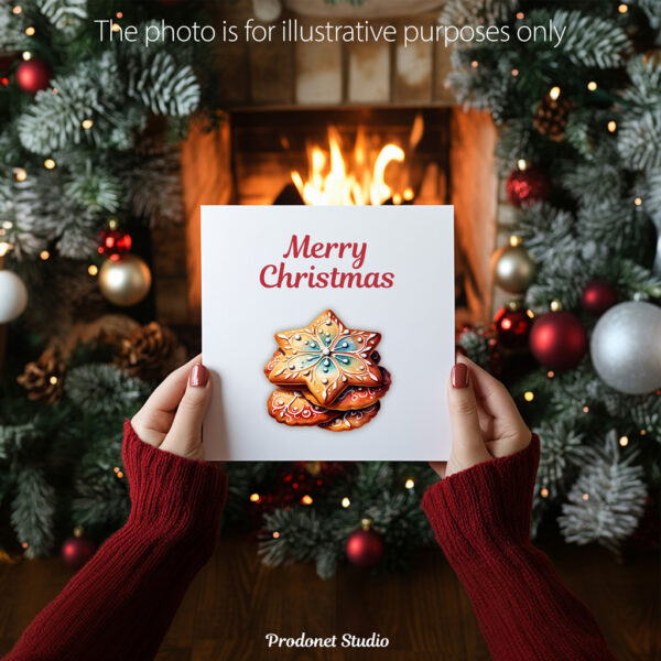 Watercolor Christmas cookies PNG Clipart bundle - Image 8