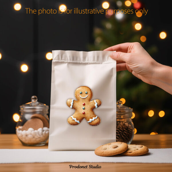 Christmas Gingerbread Man cookie Clipart PNG bundle - Image 9