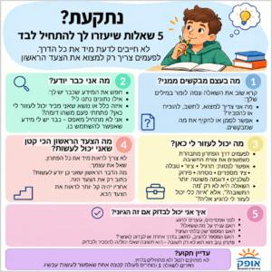 נתקעת? 5 שאלות שיעזרו לך להתקדם